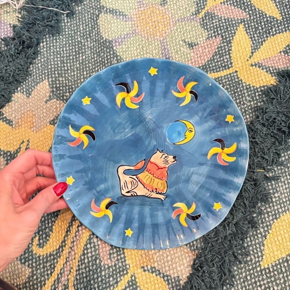 Anthropologie Claudia Rankin Celestial Dessert Plates Sun